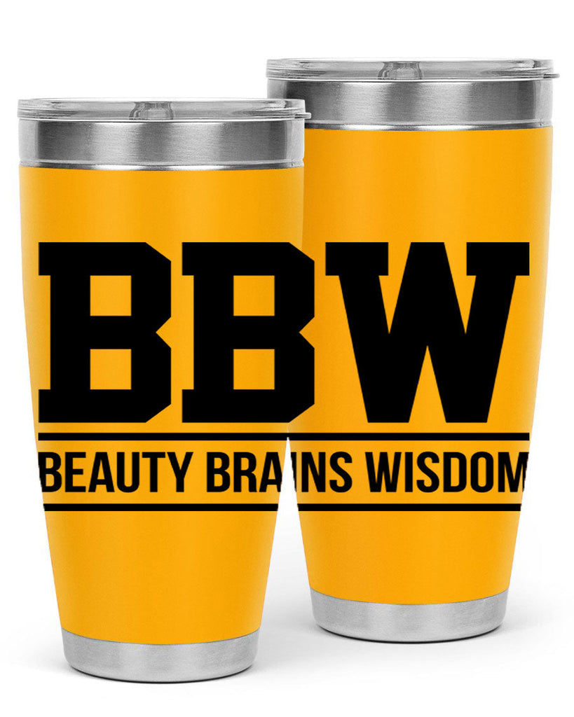 bbw beauty brains wisdom 263#- black words phrases- Cotton Tank
