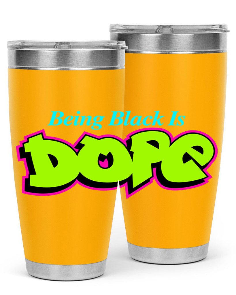 being black is dope 261#- black words phrases- Cotton Tank