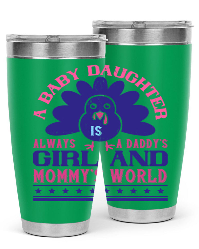 A baby daughter is always a Daddy’s girl and Mommy’s worldd Style 147#- baby- tumbler