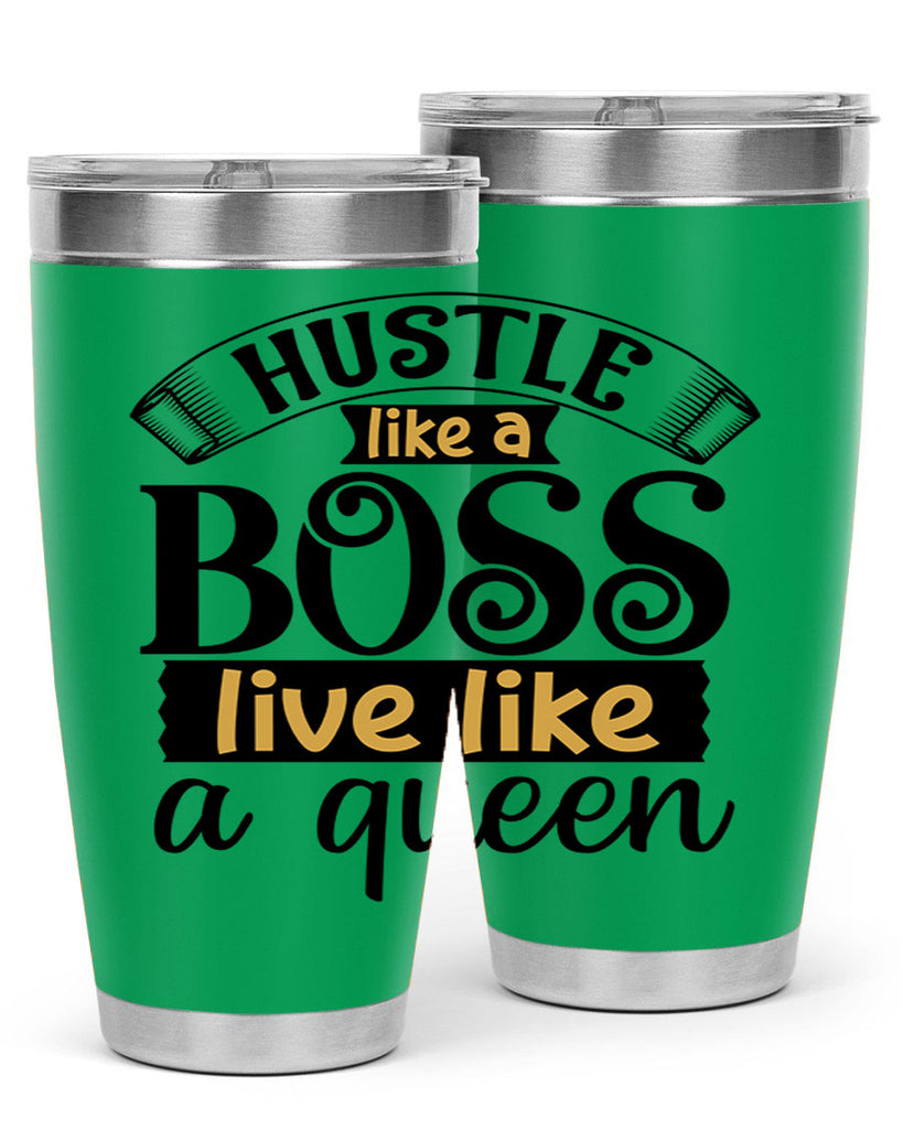 Hustle like a boss live like a queen Style 36#- women-girls- Tumbler