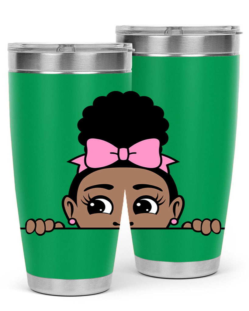 afro puff crown girl 3#- women-girls- Tumbler