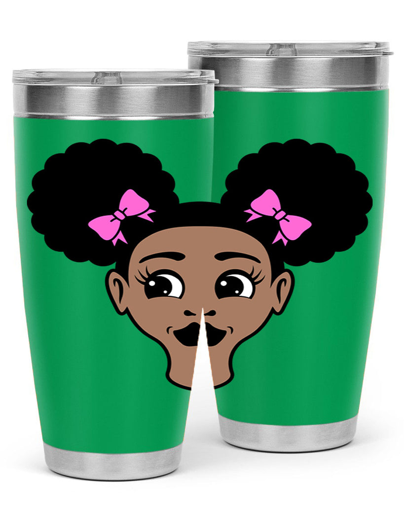 afro puffs girl 74#- women-girls- Tumbler