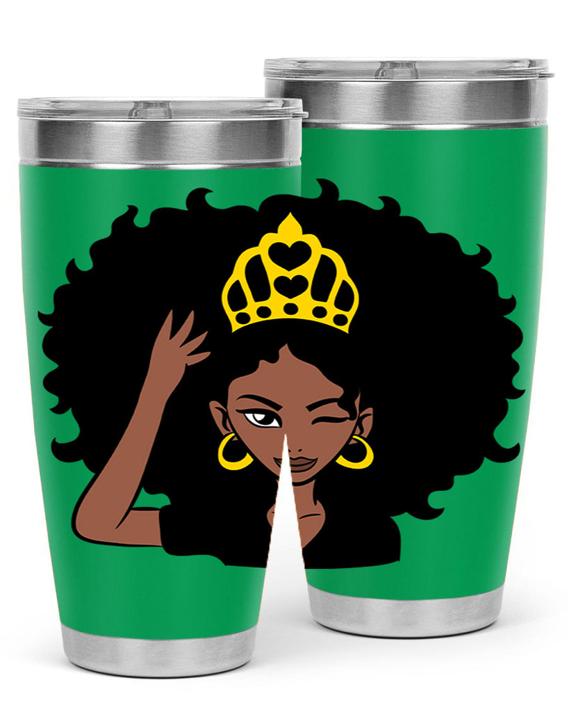 afro queen crown 72#- women-girls- Tumbler