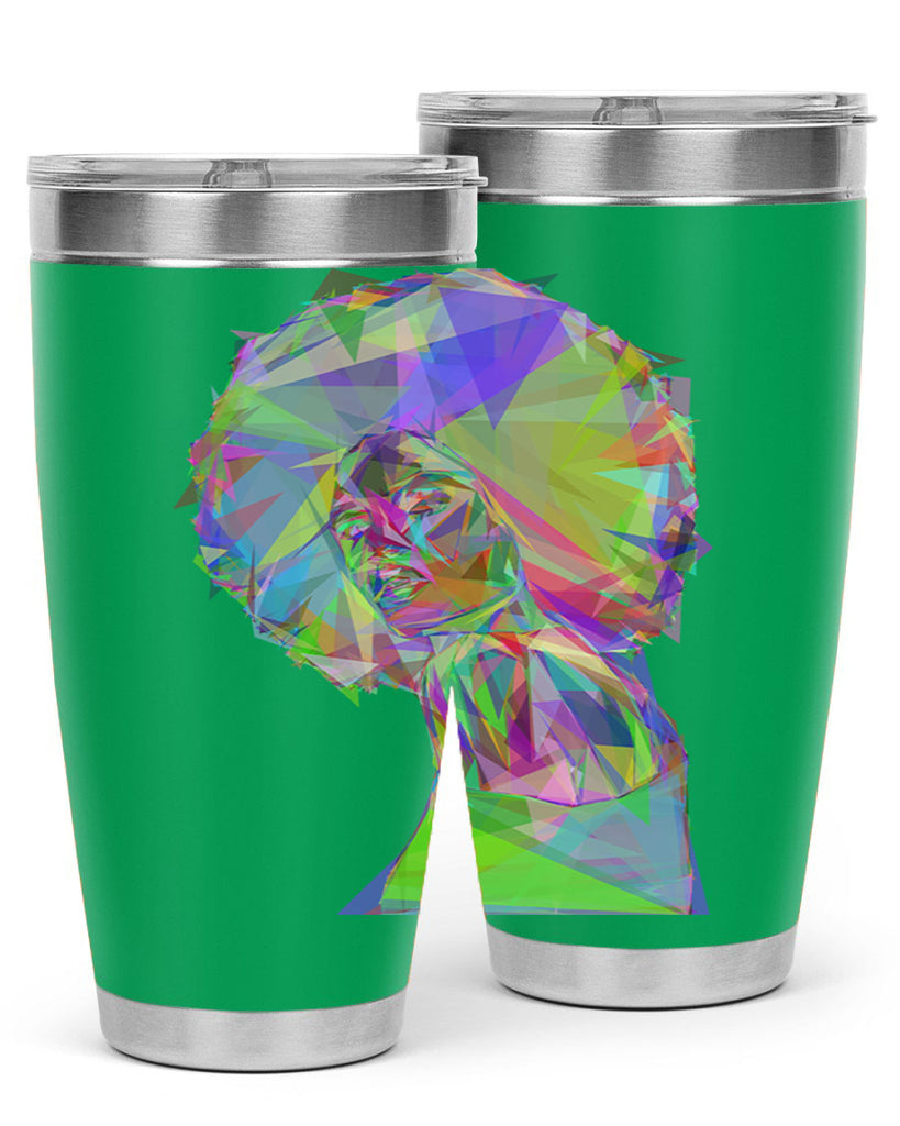 beautiful black woman geometric prismatic 59#- women-girls- Tumbler