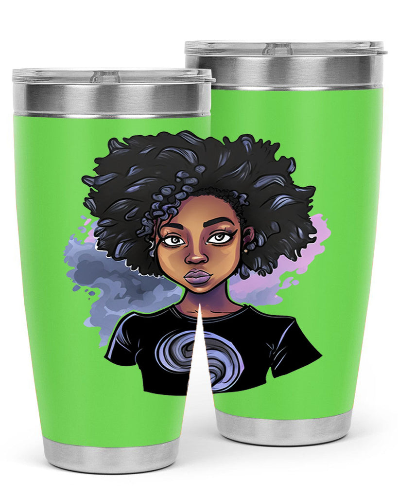 Sparkling Black Girl Design 1#- women-girls- Tumbler