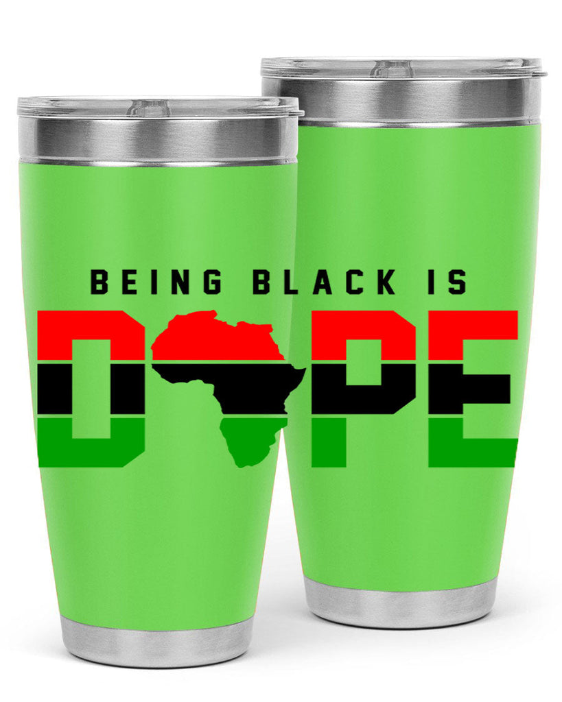 being black is dope africa 257#- black words phrases- Cotton Tank