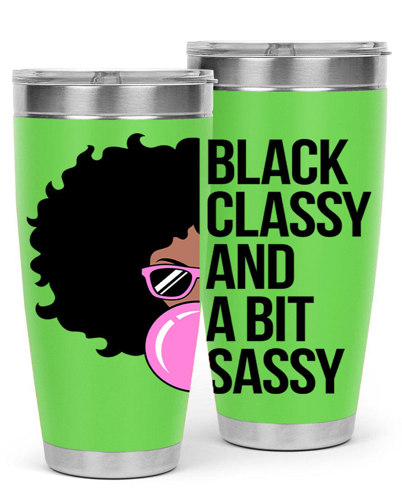 black classy and a bit sassy 250#- black words phrases- Cotton Tank