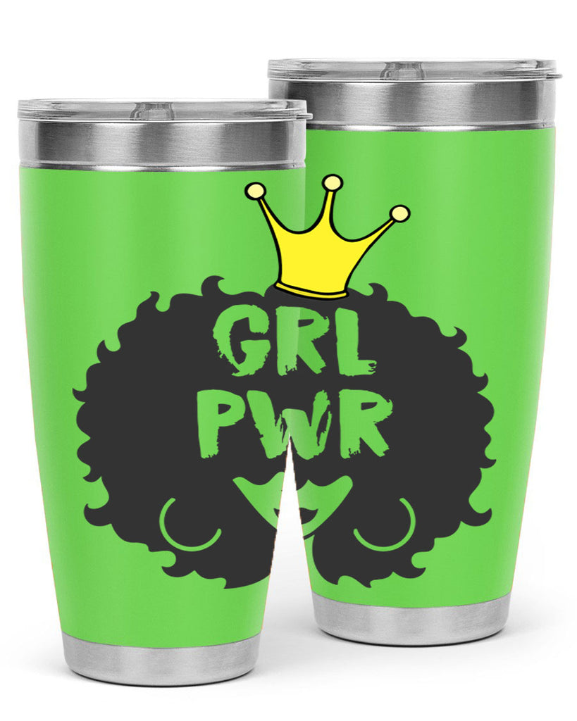 girl power with crown 34#- women-girls- Tumbler