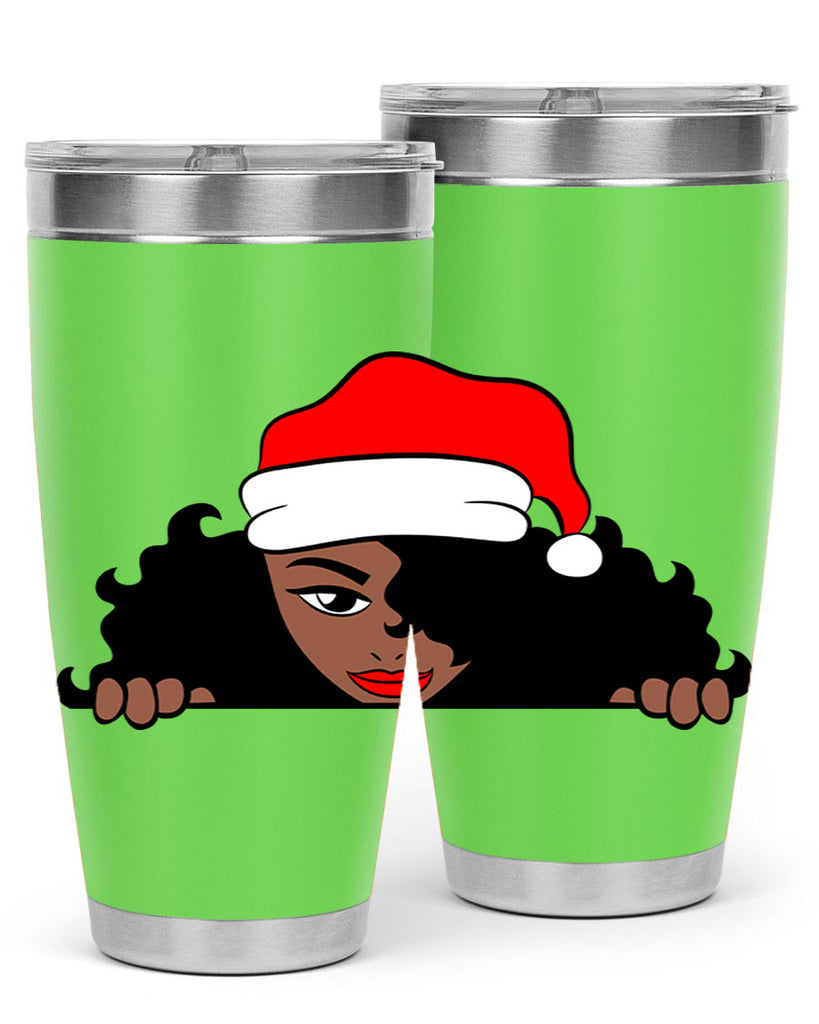 peekaboo santa girl 22#- women-girls- Tumbler