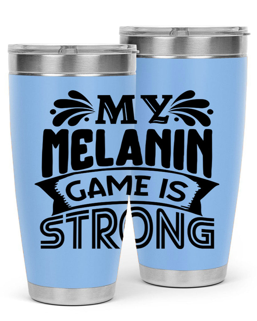 My melanin game is strong Style 17#- women-girls- Cotton Tank