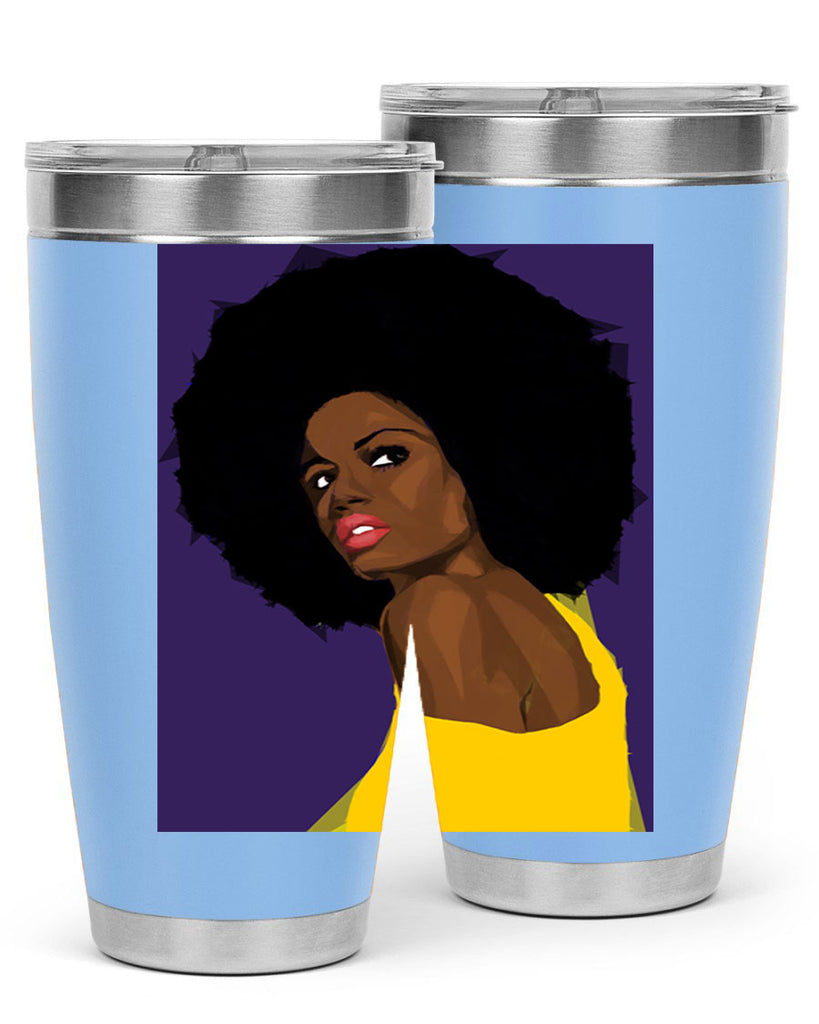 beautiful black woman geometric 60#- women-girls- Tumbler