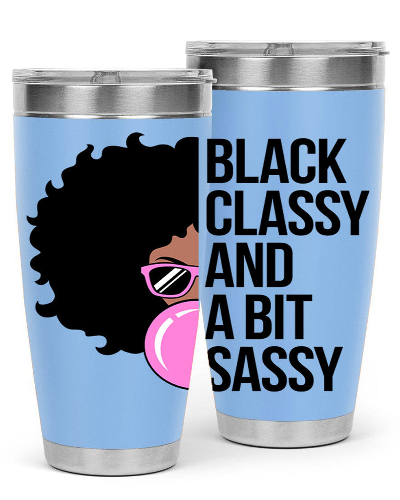 black classy and a bit sassy 250#- black words phrases- Cotton Tank