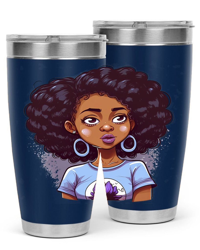 Sparkling Black Girl Design 20#- women-girls- Tumbler