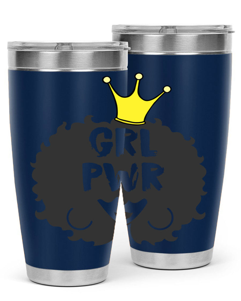 girl power with crown 34#- women-girls- Tumbler