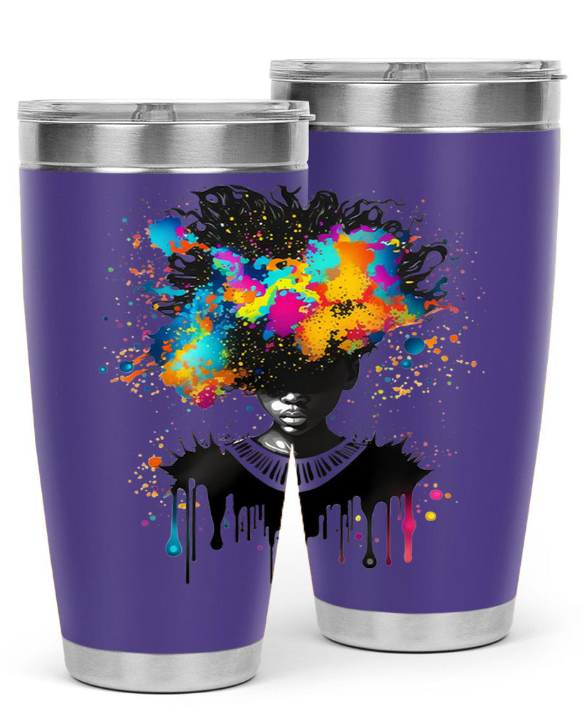 Sparkling Black Girl Design 16#- women-girls- Tumbler