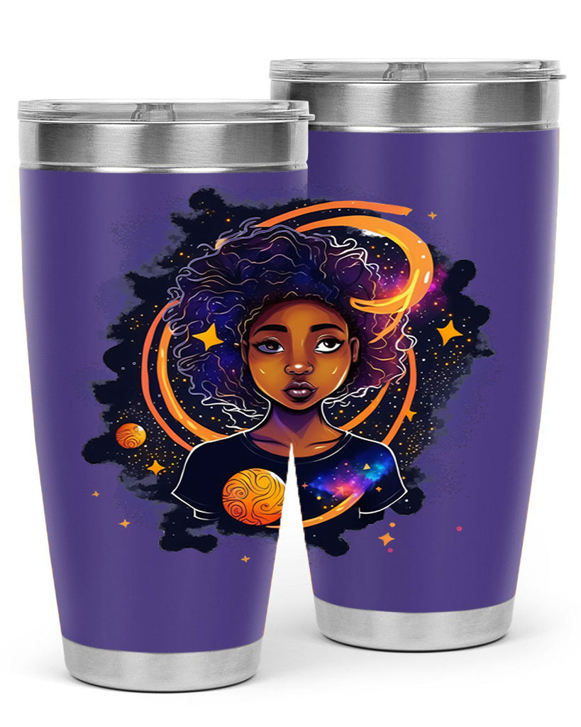 Sparkling Black Girl Design 19#- women-girls- Tumbler