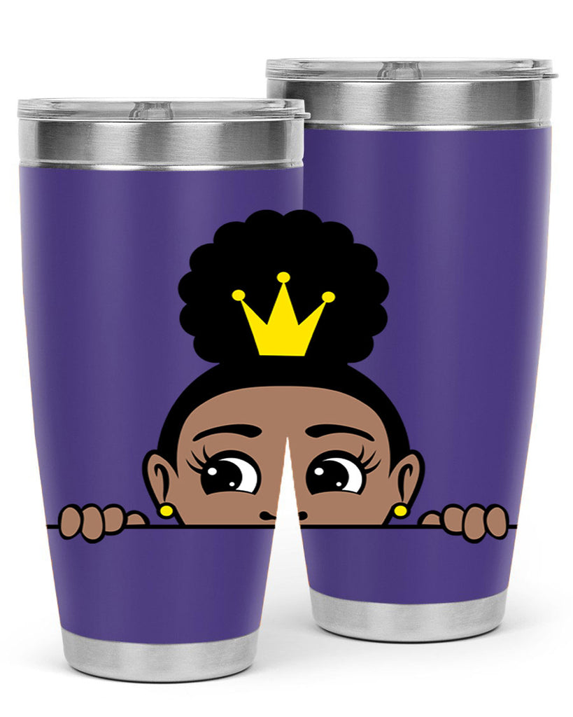 afro puff crown girl 1#- women-girls- Tumbler