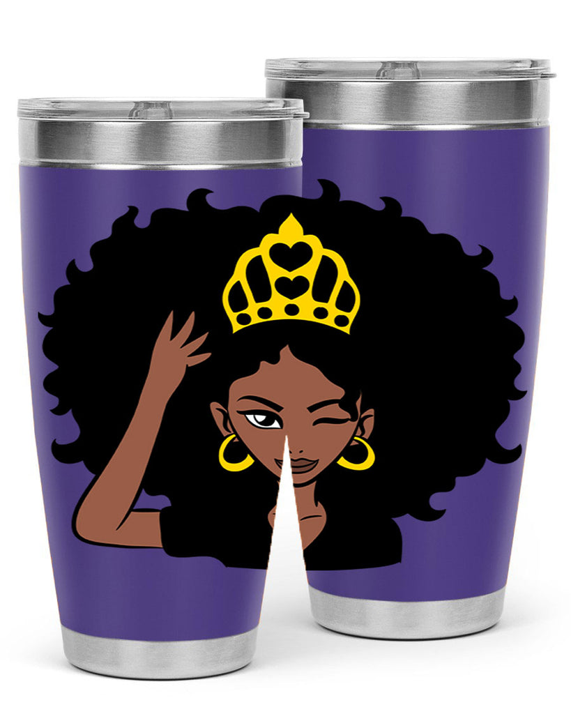 afro queen crown 72#- women-girls- Tumbler