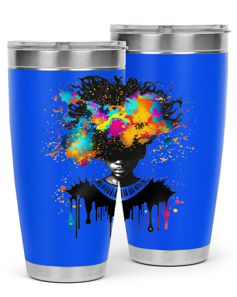 Sparkling Black Girl Design 16#- women-girls- Tumbler