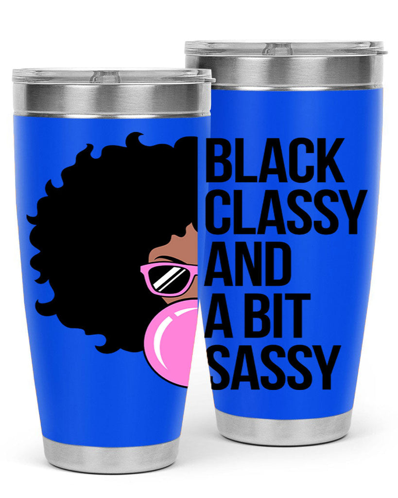 black classy and a bit sassy 250#- black words phrases- Cotton Tank