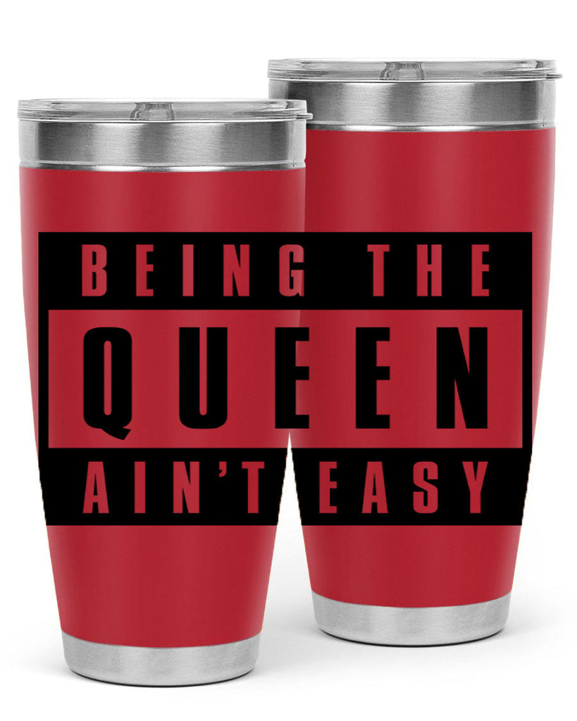 being the queen aint easy 258#- black words phrases- Cotton Tank