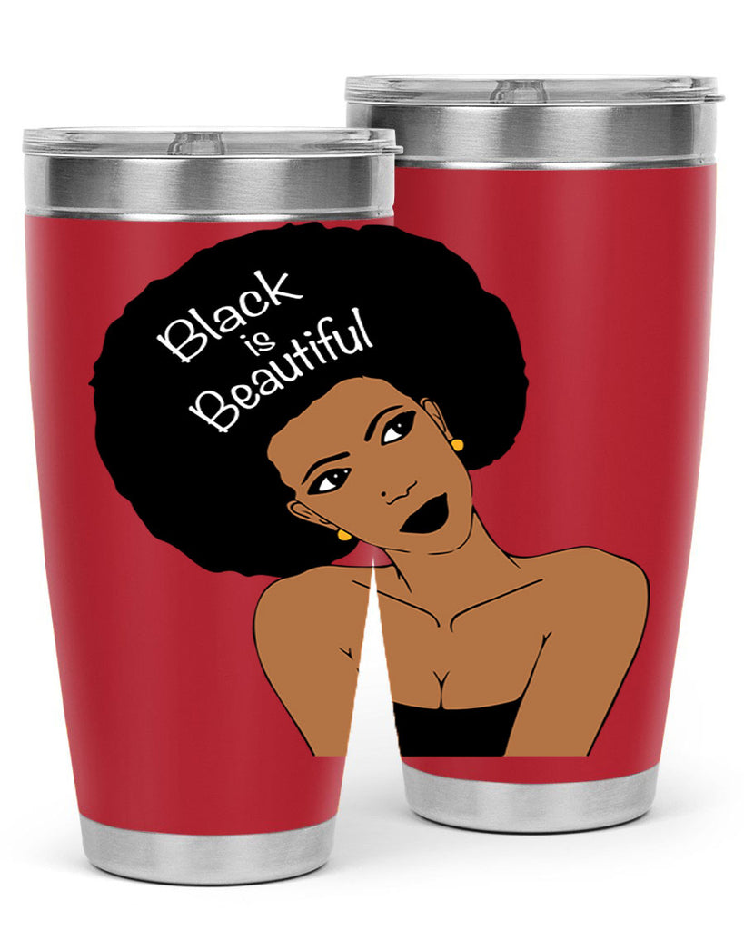 black is beautiful 13#- women-girls- Tumbler