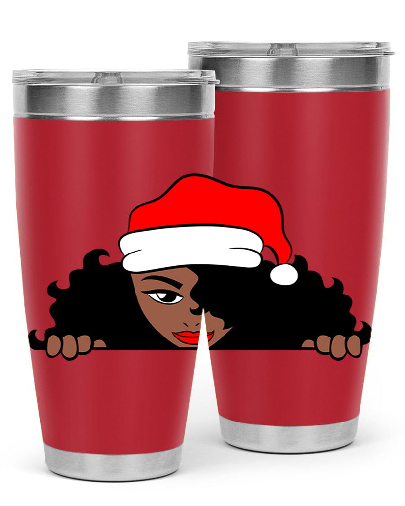 peekaboo santa girl 22#- women-girls- Tumbler