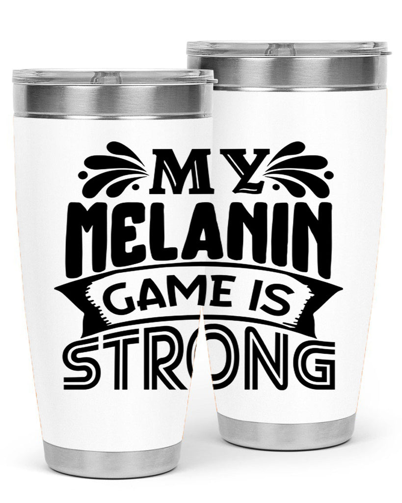 My melanin game is strong Style 17#- women-girls- Cotton Tank