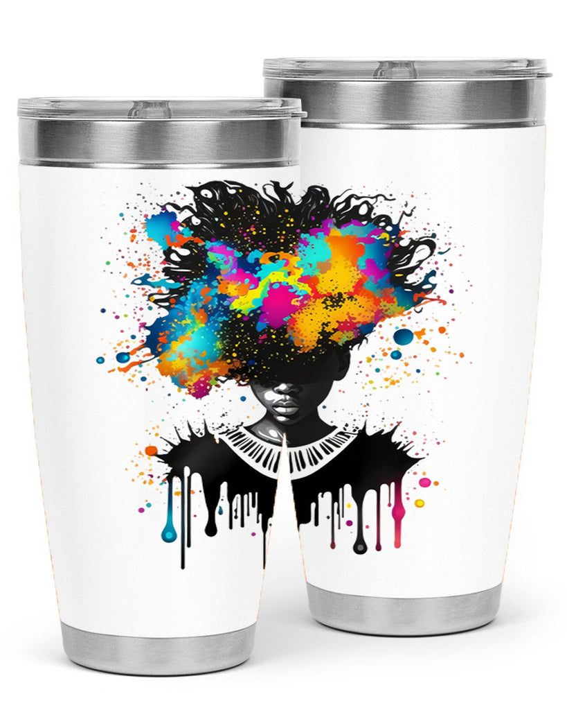 Sparkling Black Girl Design 16#- women-girls- Tumbler