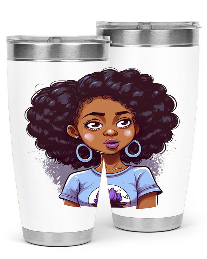 Sparkling Black Girl Design 20#- women-girls- Tumbler