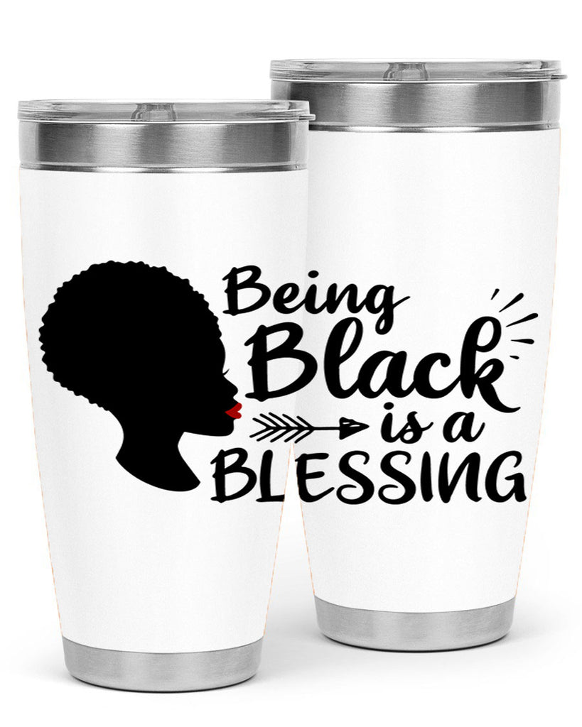 being black is a blessing Style 63#- women-girls- Tumbler