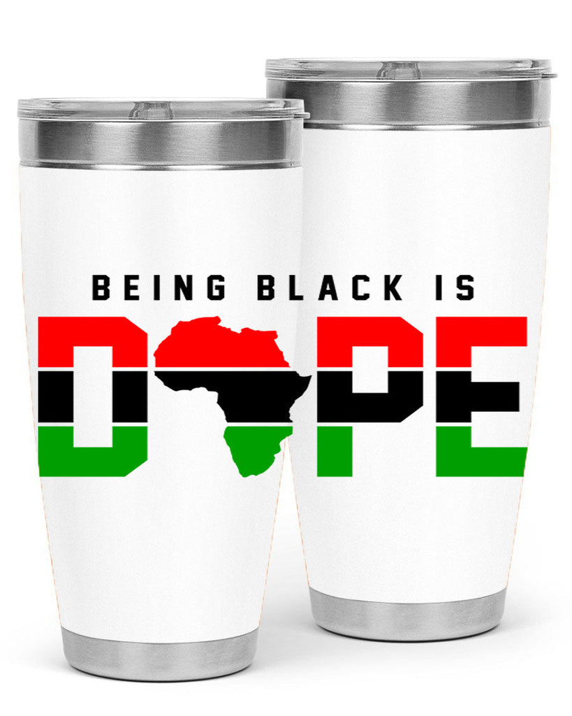 being black is dope africa 257#- black words phrases- Cotton Tank