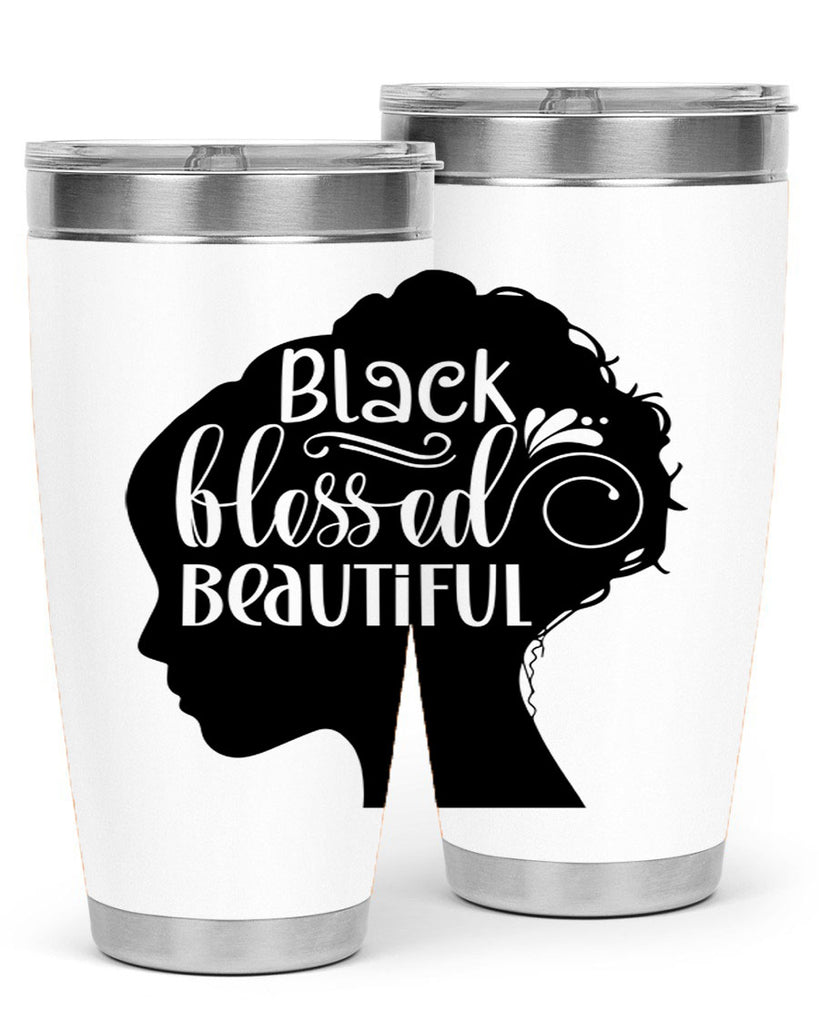 black blessed beautiful Style 62#- women-girls- Tumbler