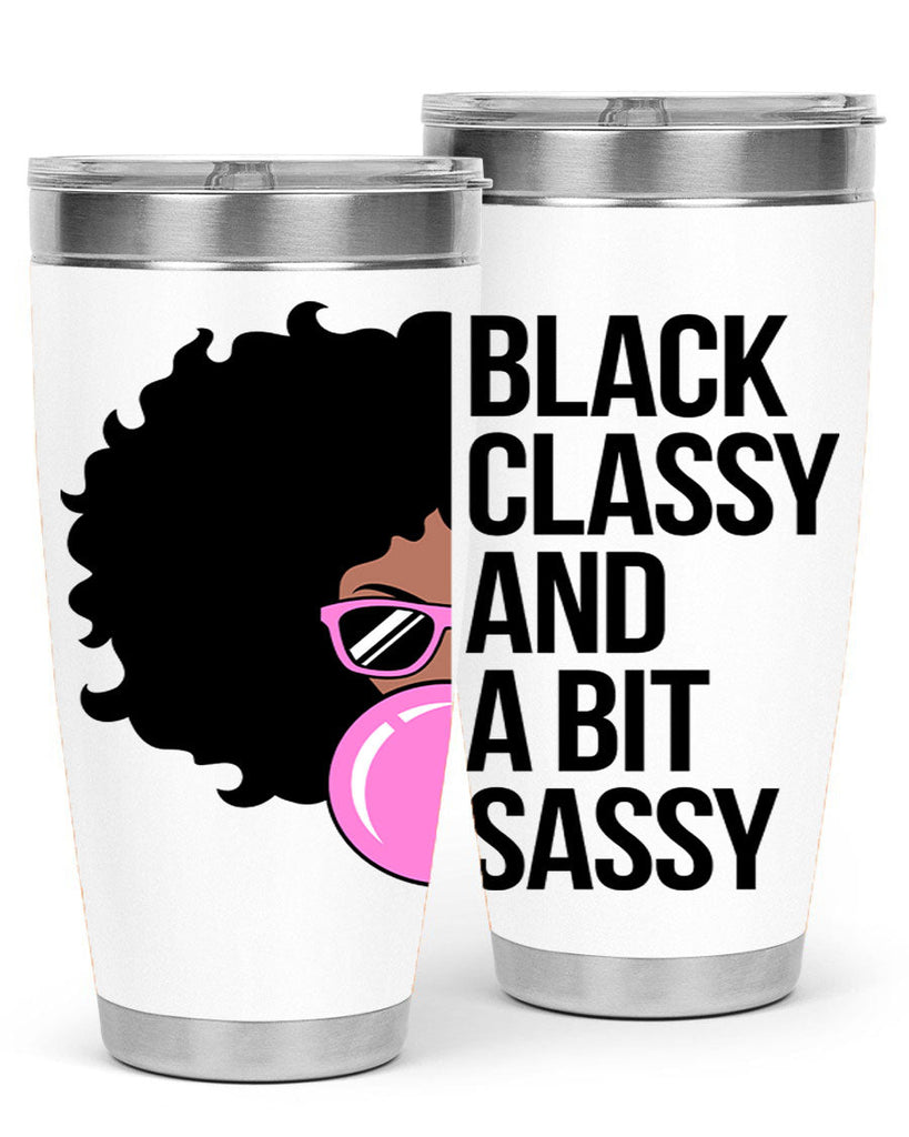 black classy and a bit sassy 250#- black words phrases- Cotton Tank