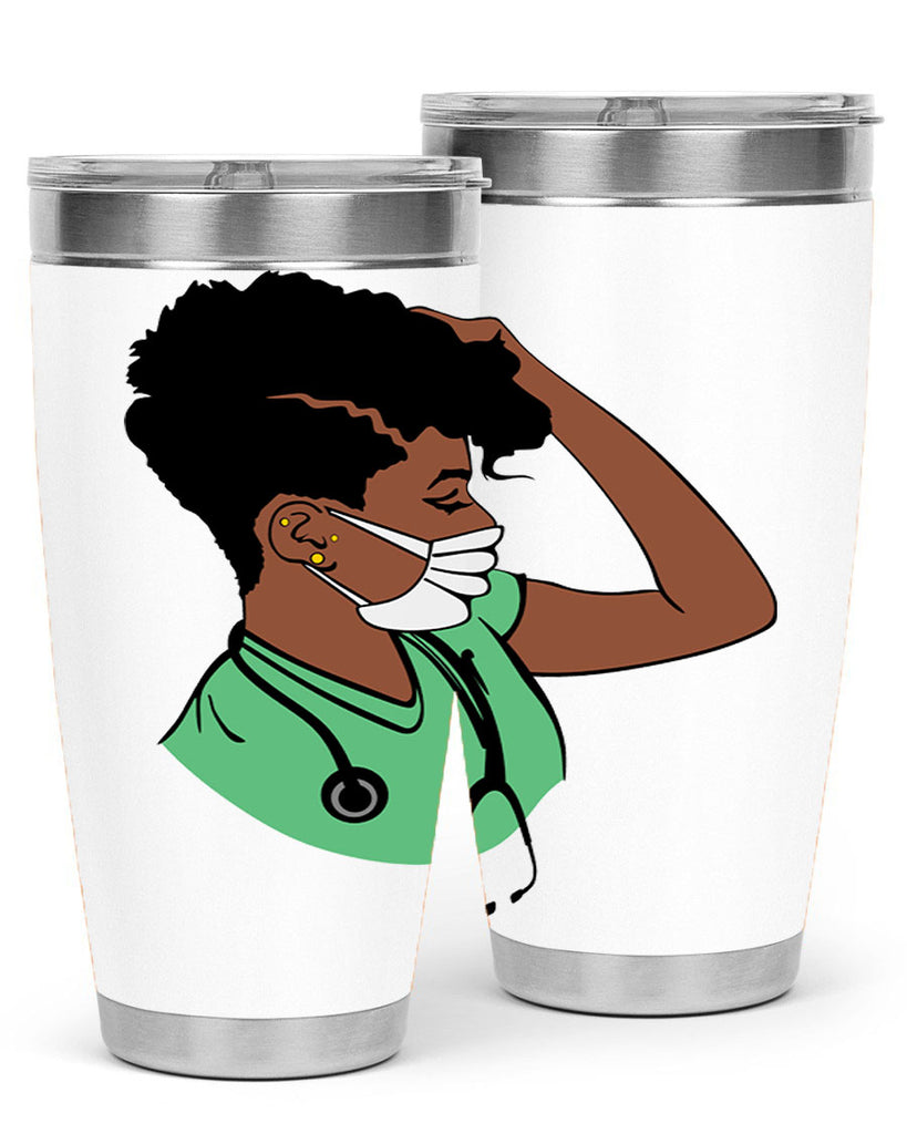 black nurse 2#- women-girls- Tumbler