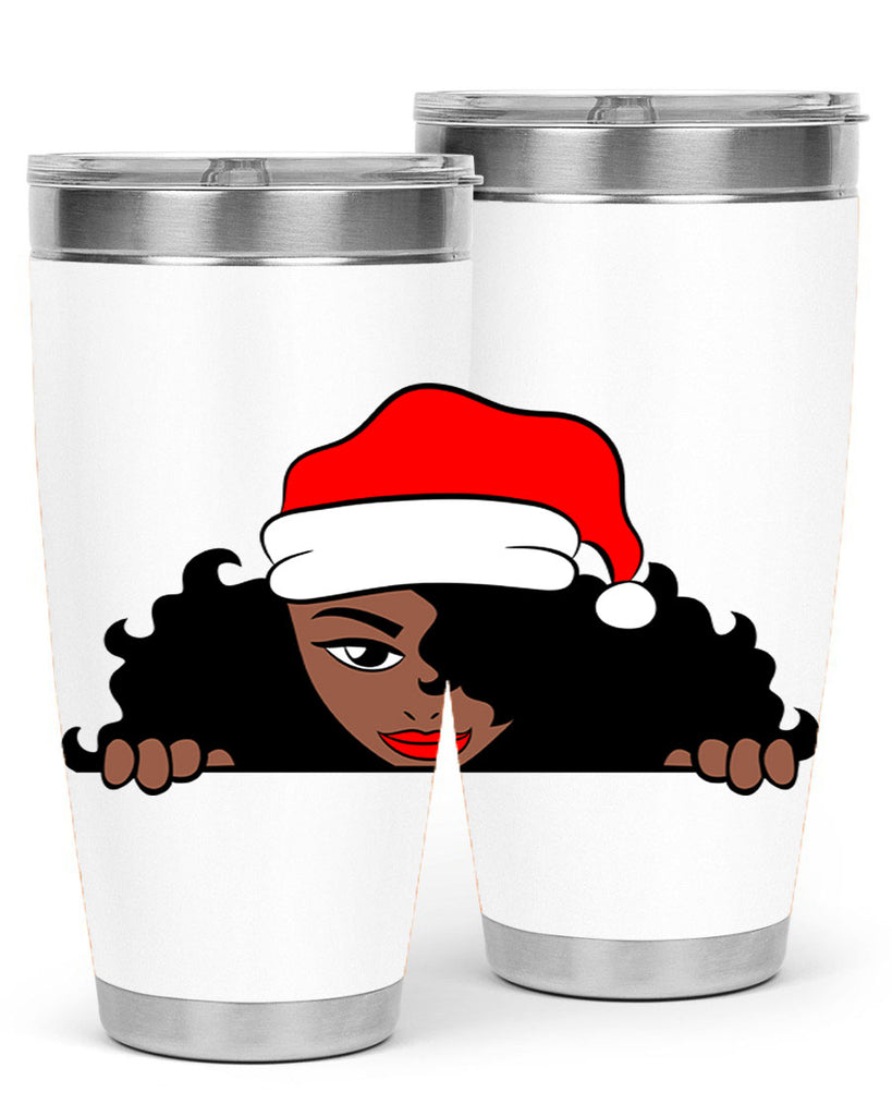 peekaboo santa girl 22#- women-girls- Tumbler