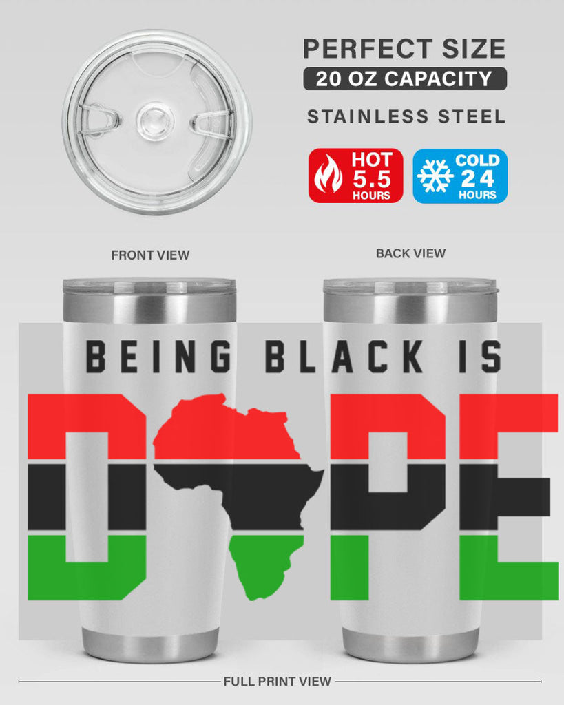 being black is dope africa 257#- black words phrases- Cotton Tank