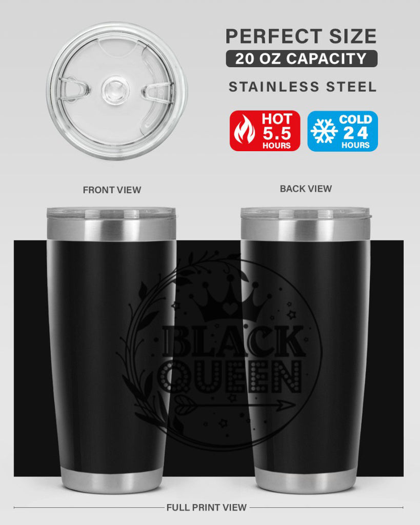 Black queen Style 55#- women-girls- Tumbler