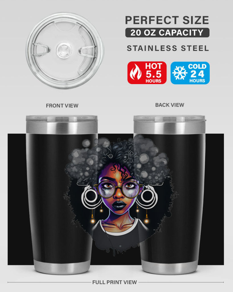 Sparkling Black Girl Design 10#- women-girls- Tumbler