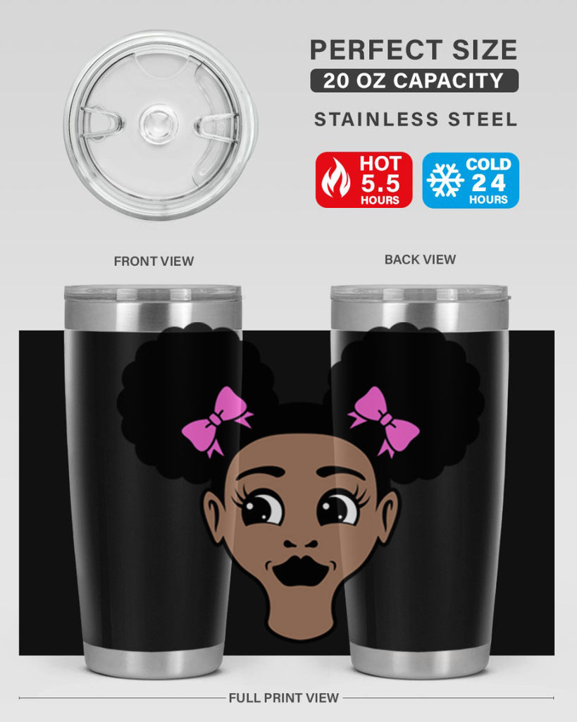 afro puffs girl 74#- women-girls- Tumbler