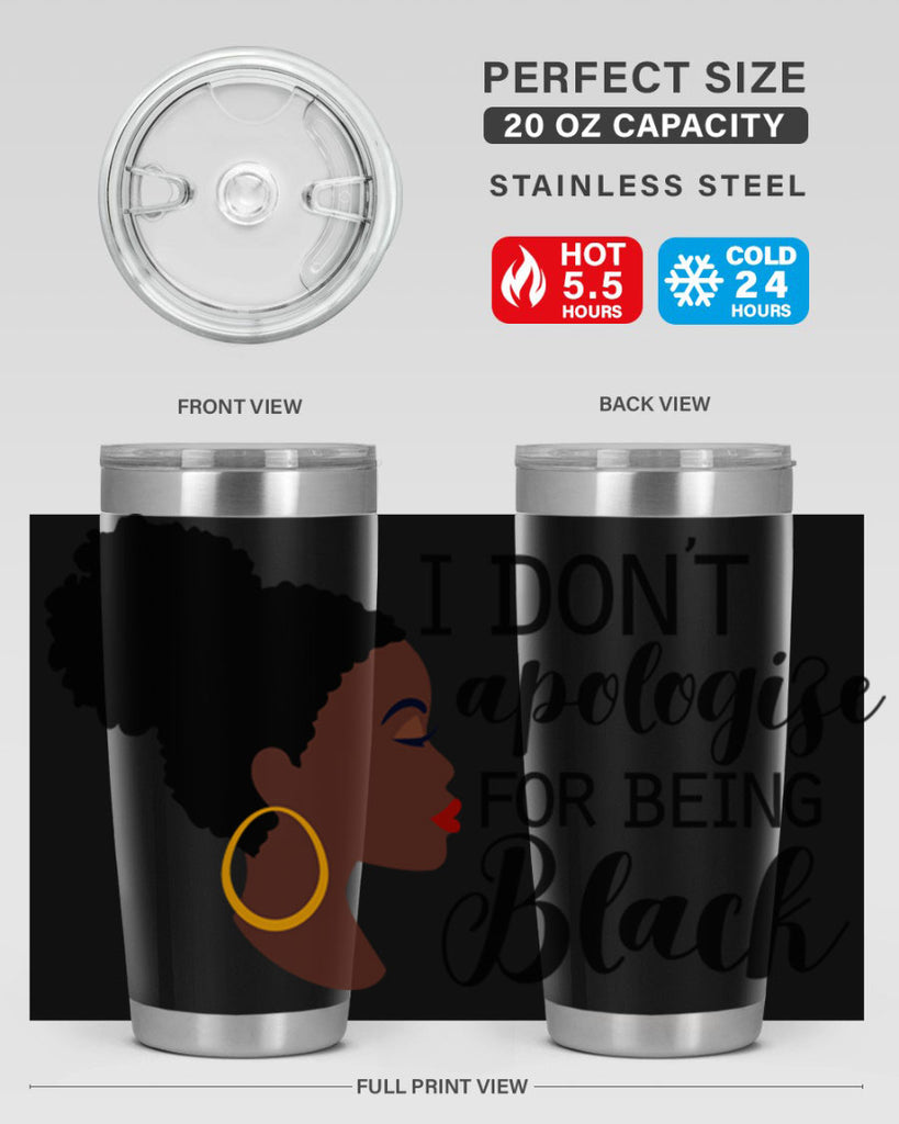 i dont apologize for being black Style 34#- women-girls- Cotton Tank