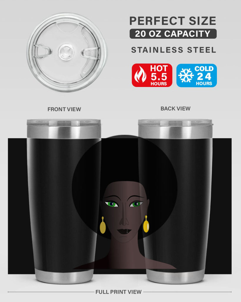 machovka black woman with green eyes 27#- women-girls- Cotton Tank