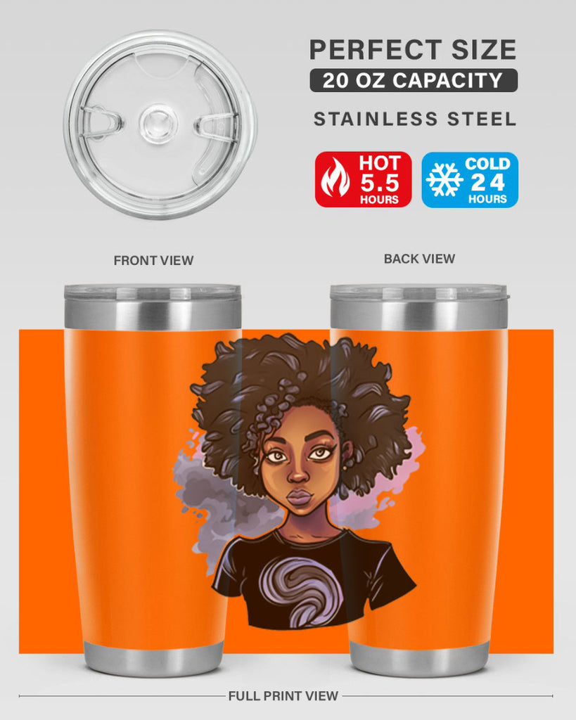 Sparkling Black Girl Design 1#- women-girls- Tumbler