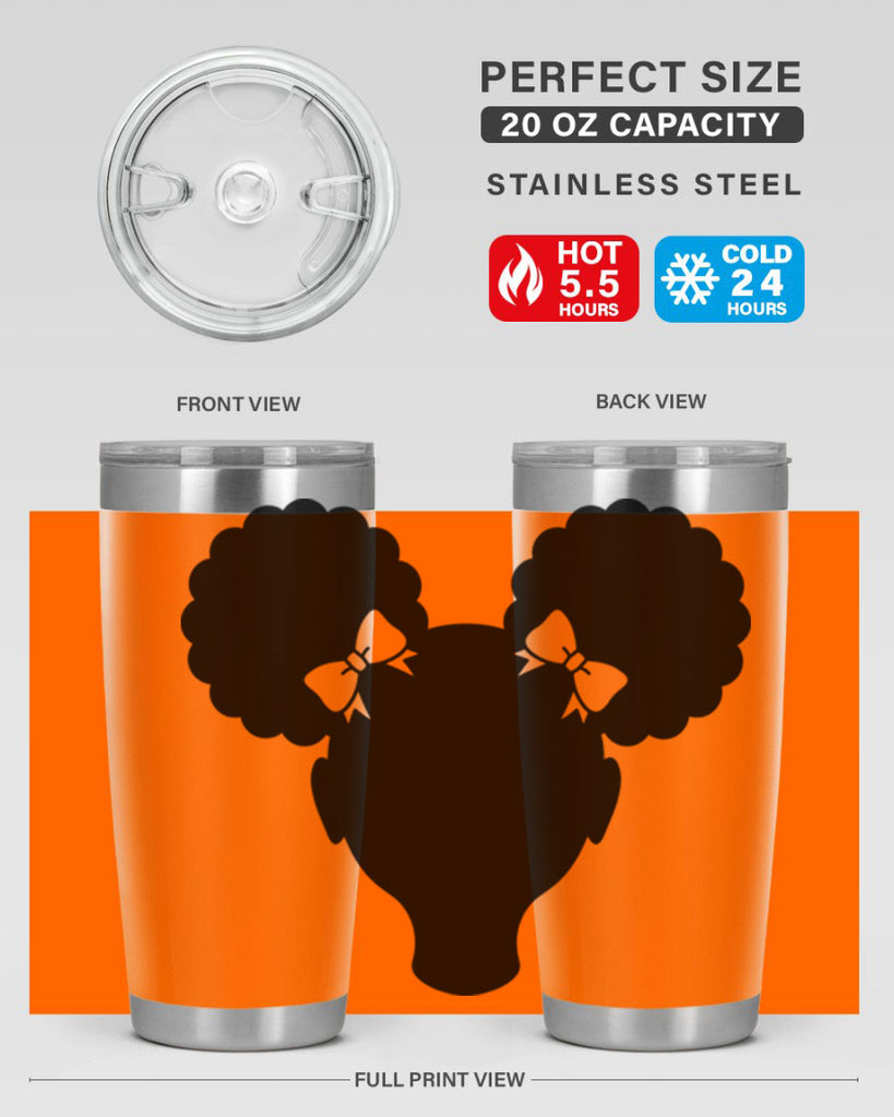 afro puffs girl 75#- women-girls- Tumbler