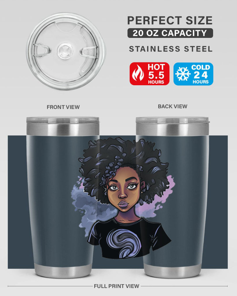 Sparkling Black Girl Design 1#- women-girls- Tumbler