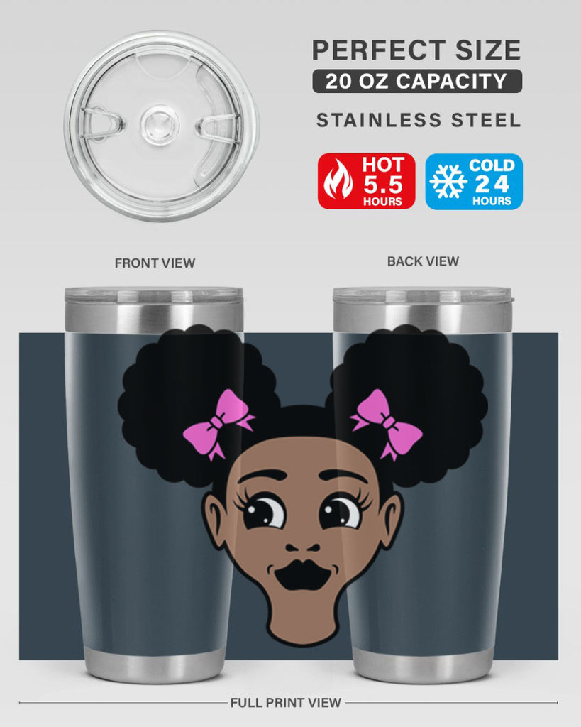 afro puffs girl 74#- women-girls- Tumbler