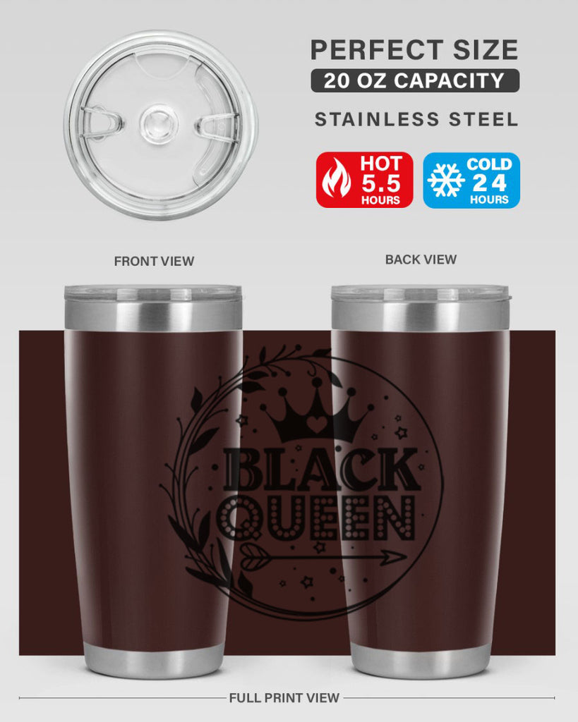 Black queen Style 55#- women-girls- Tumbler