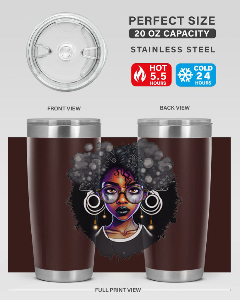 Sparkling Black Girl Design 10#- women-girls- Tumbler