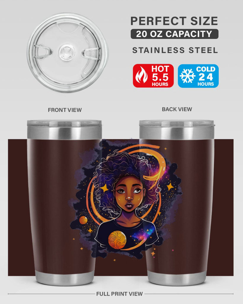 Sparkling Black Girl Design 19#- women-girls- Tumbler