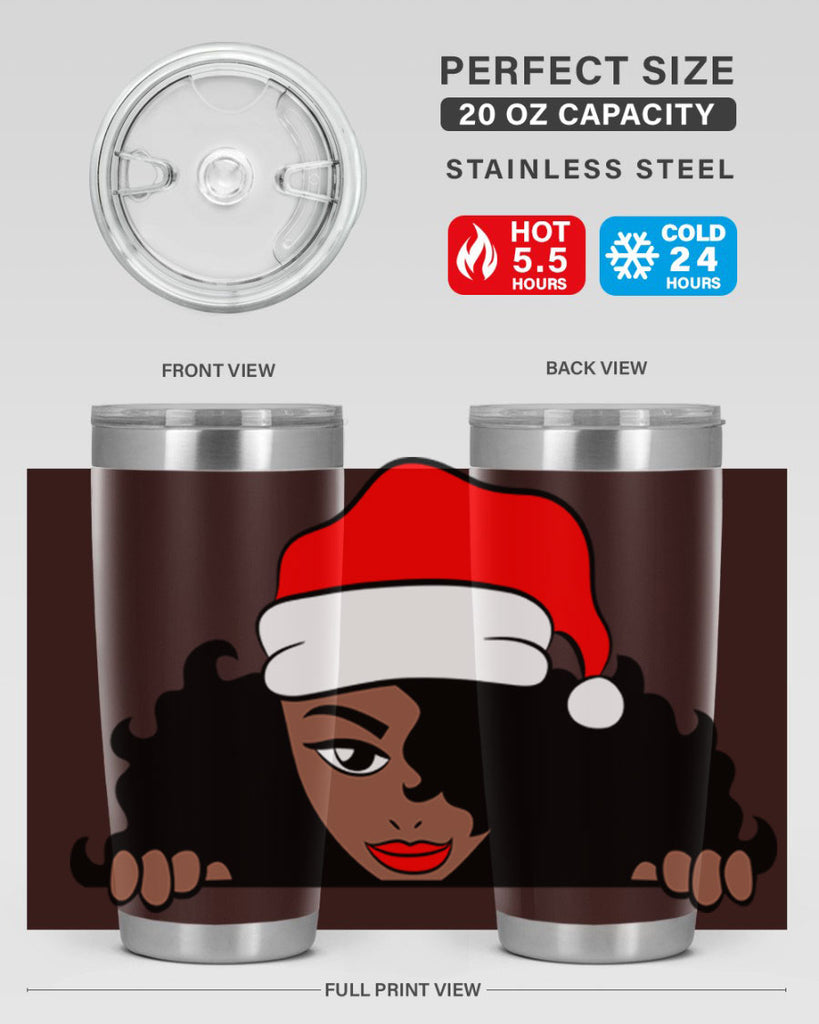 peekaboo santa girl 22#- women-girls- Tumbler